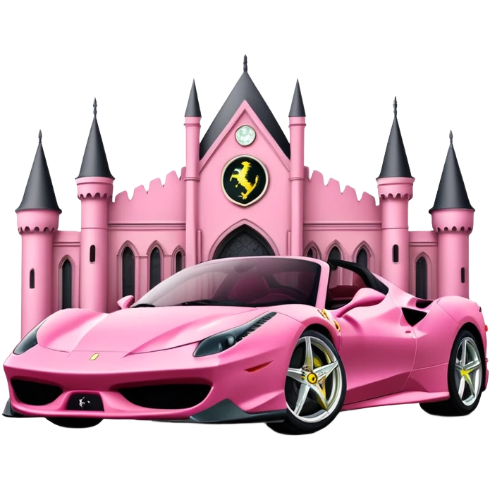 pink gothic Ferrari emoji