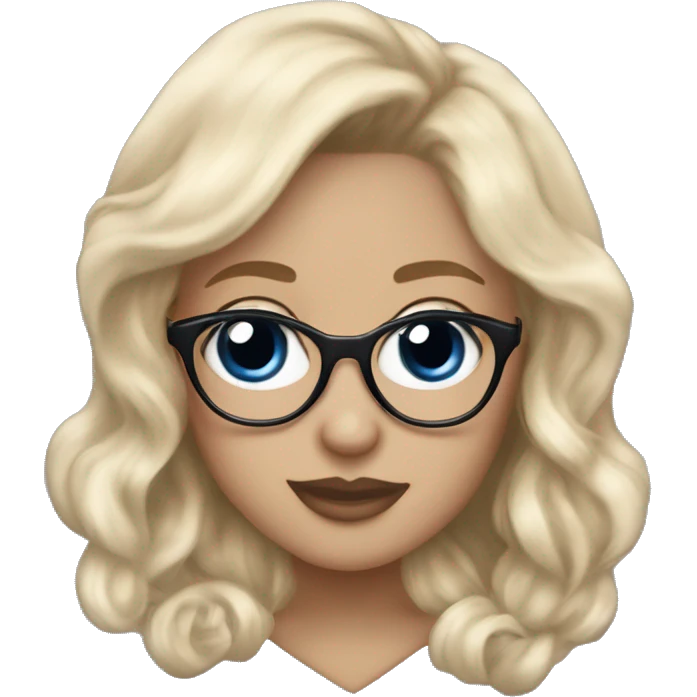 Diamond-heart with the Toronto Maple Leafs logo in the center of the heart. Mae it a girl. With blonde har and bangs and glasses. Maple Leaf in the eye and no glases emoji