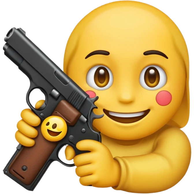 Emoji con pistola  emoji