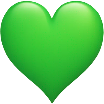 Green heart emoji