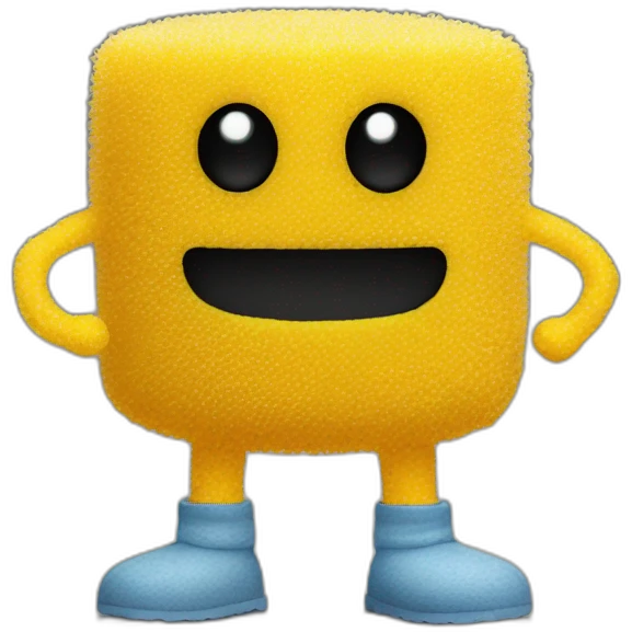 Scrub daddy with human legs emoji