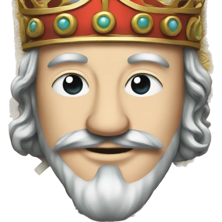 deck of cards, king showing emoji