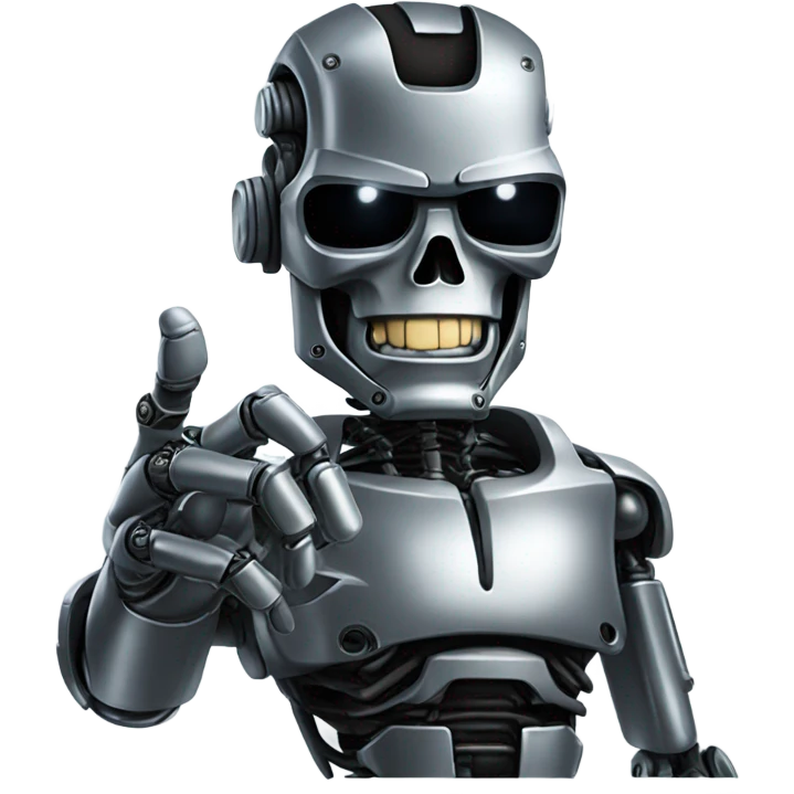 Terminator with an A-OK emoji