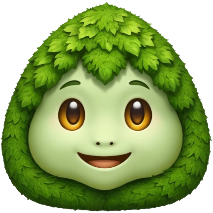 moss spirit soft smile and nod emoji