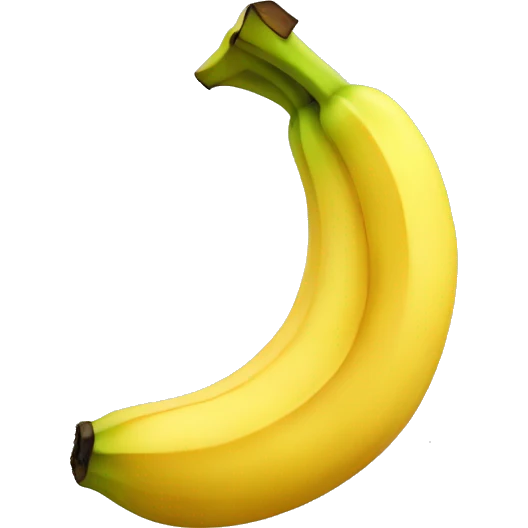 Smiling banana emoji