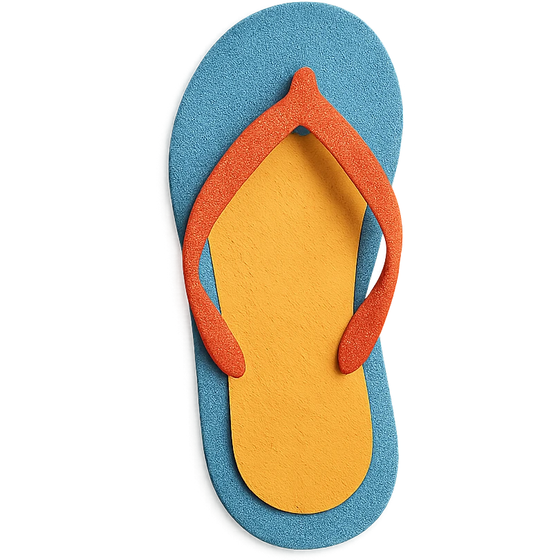 classic flip-flop sandals emoji