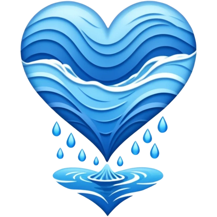 river-themed heart emoji