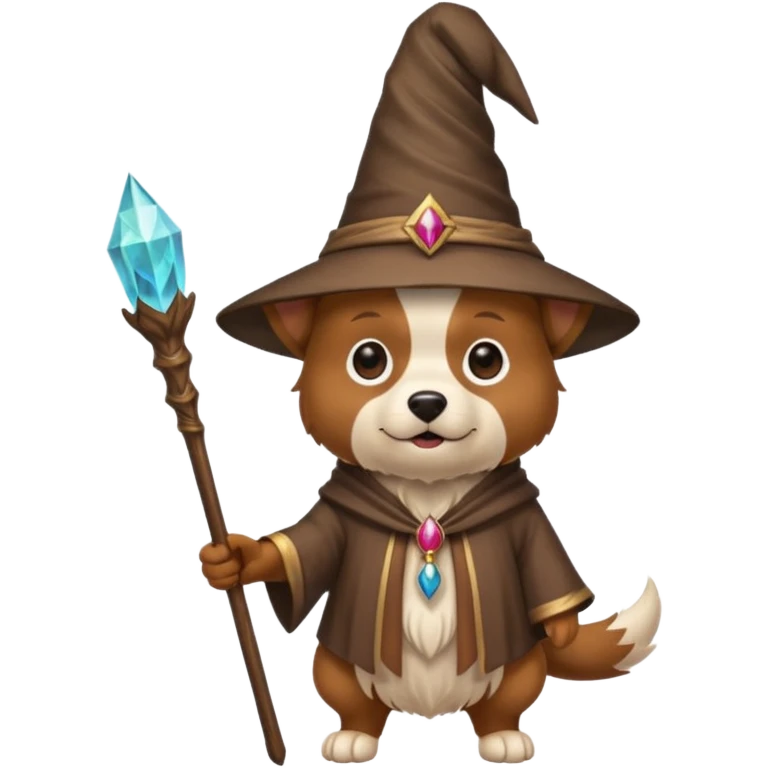 Dog wizard emoji