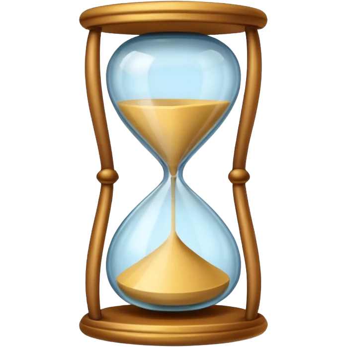 a mix between two emojis - hourglass morphing into checkmark  emoji