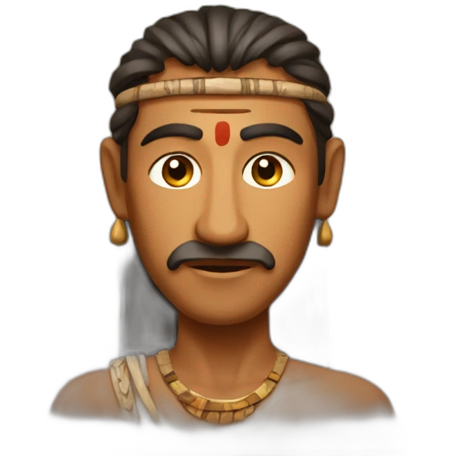 Indian in 2500 bc emoji