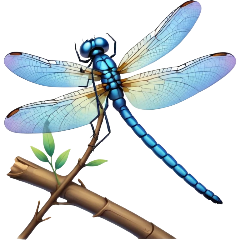 blue dragonfly emoji