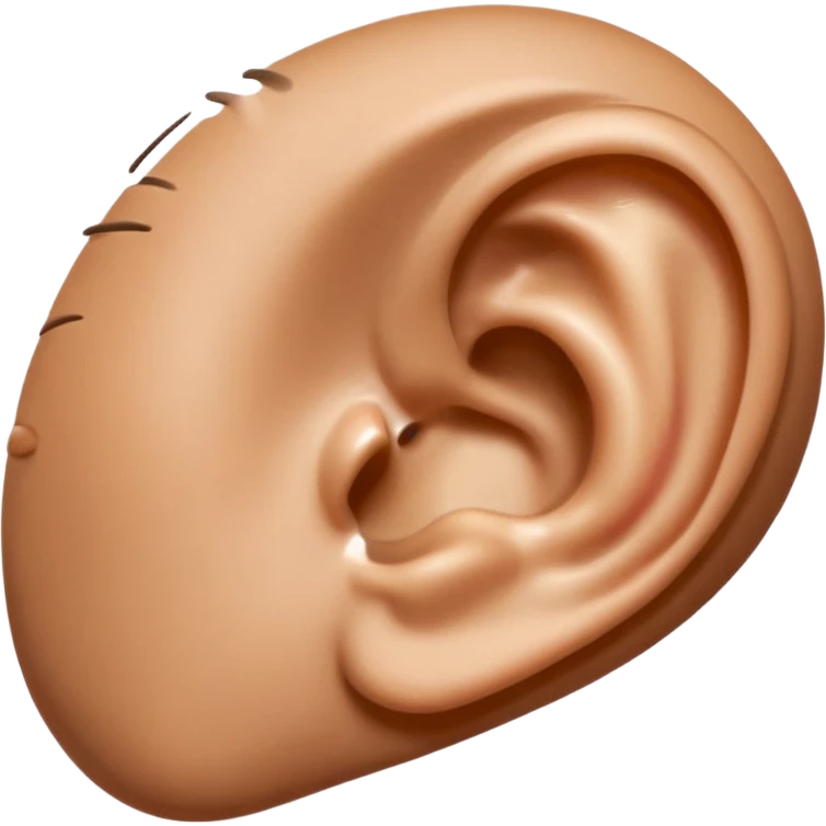 an ear praising God emoji