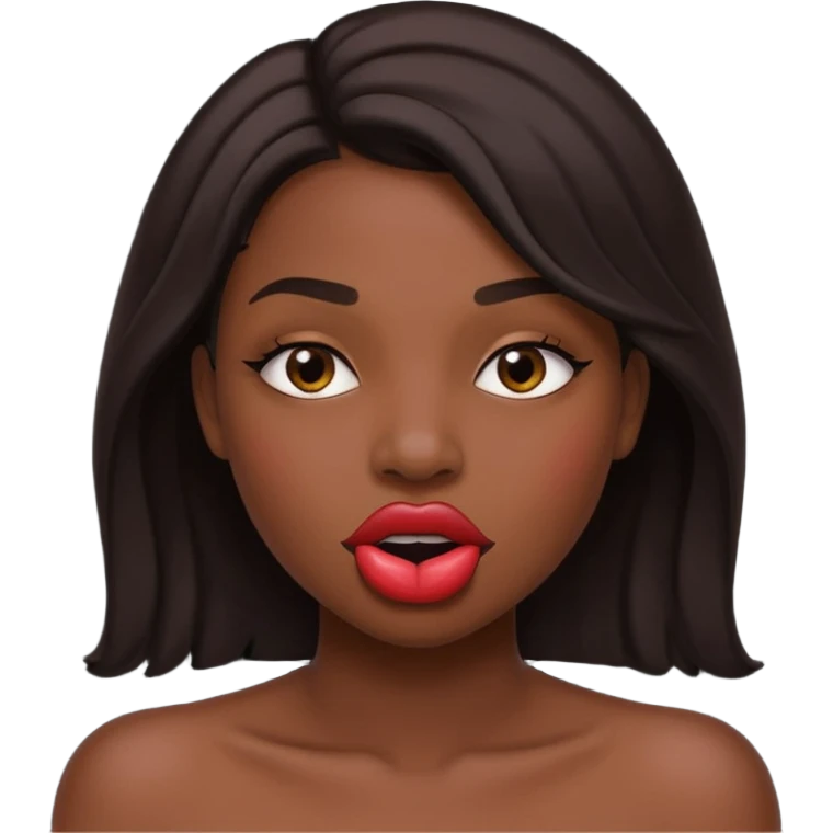 Homem mordendo a boca com tesao emoji