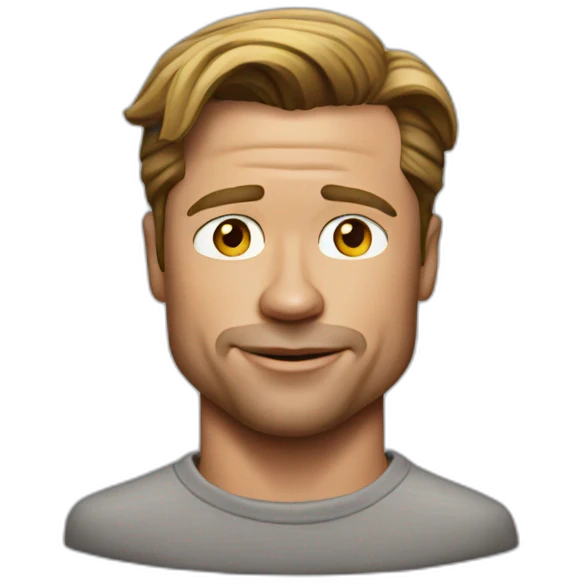 brad pitt realistic emoji