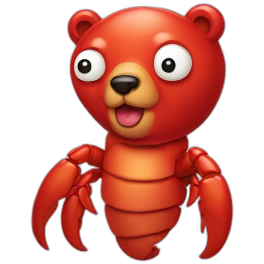 Lobster bear emoji