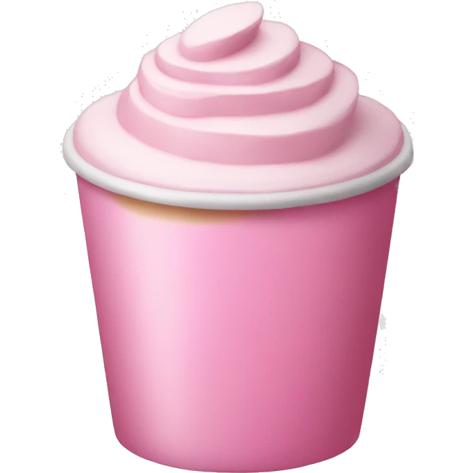 Pink latte emoji