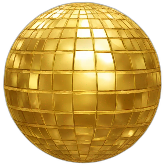 golden disco ball emoji