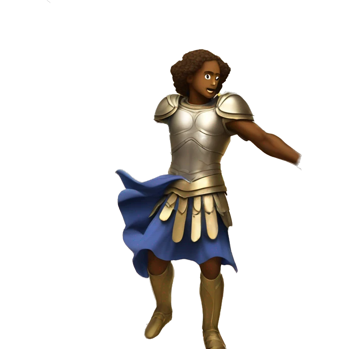 Archangel Michael fighting the demons emoji