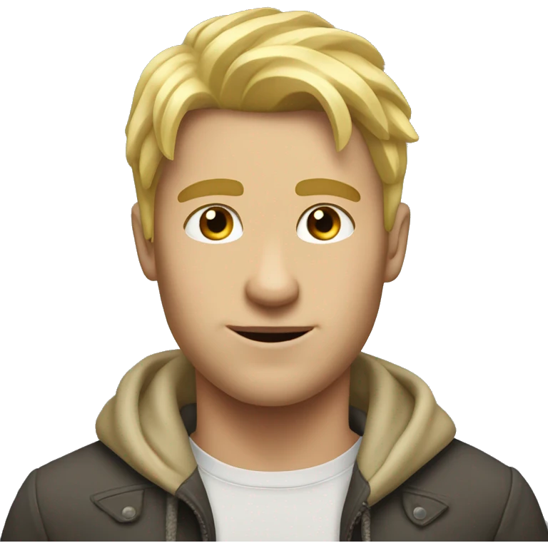 blond guy huge blond gilr emoji
