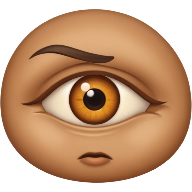 one eye looking sideways emoji