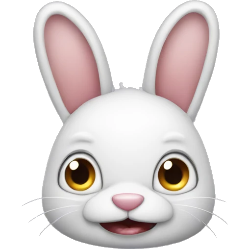 Ugly bunny emoji