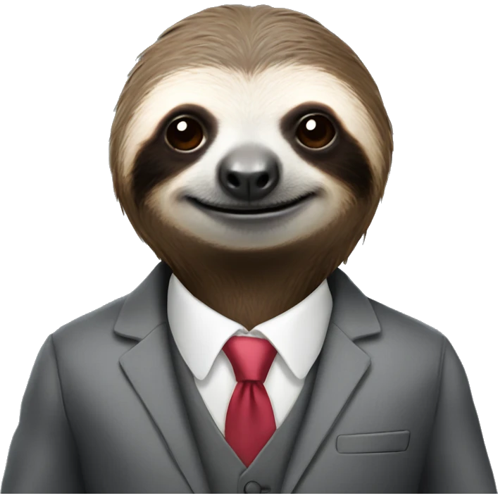 Sloth in suit emoji