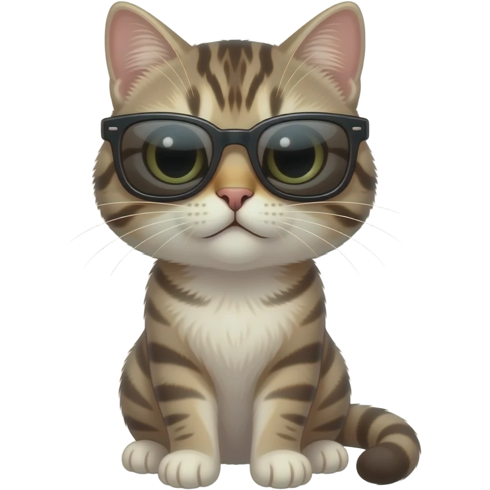 Cat wearing sunglasses emoji