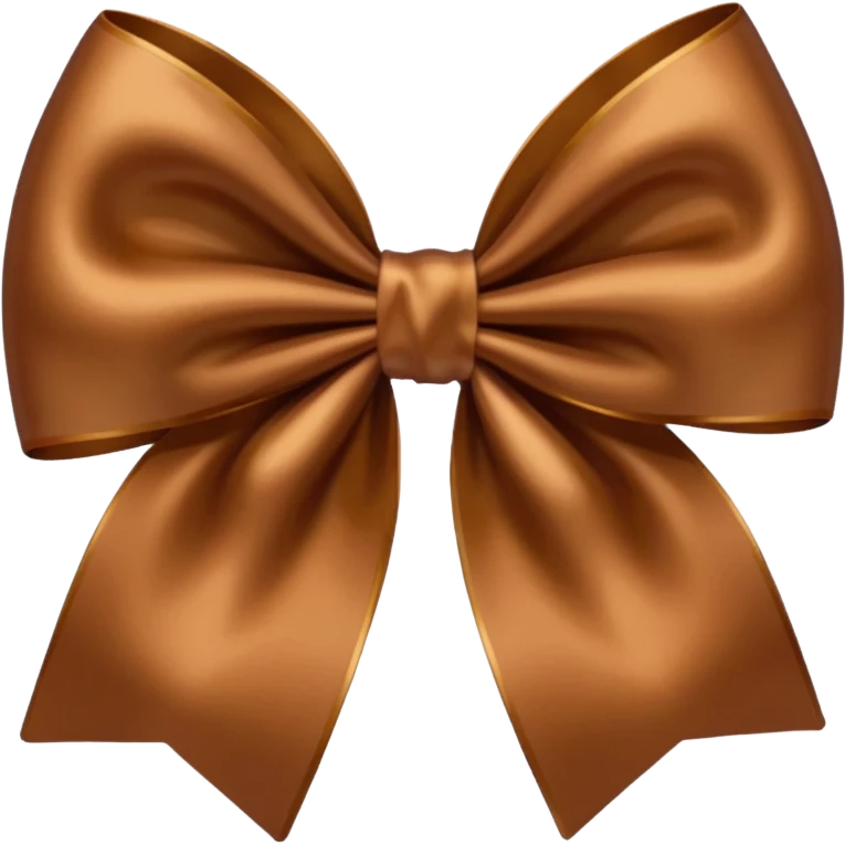 Brown bow emoji size emoji