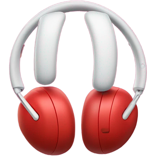 AirPods Max red emoji