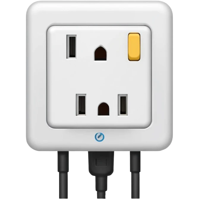 plug atached in an outlet emoji
