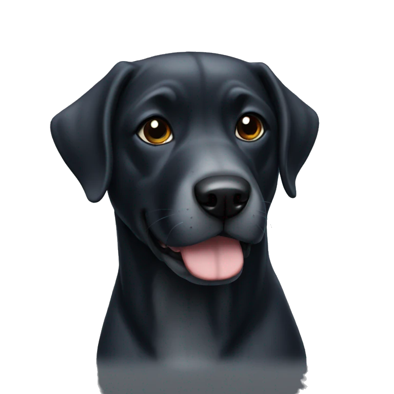 Perro de agua negro emoji