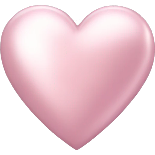 light pink metallic heart emoji