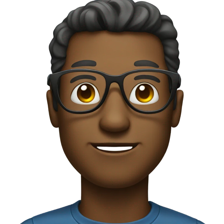 A man wearing heart glasses  emoji