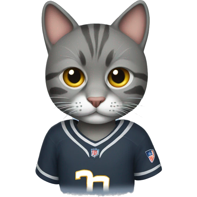 Cat with jersey emoji