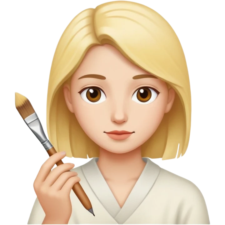 person painting emoji