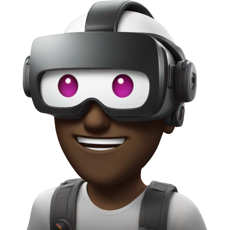 VR gaming smiley  emoji