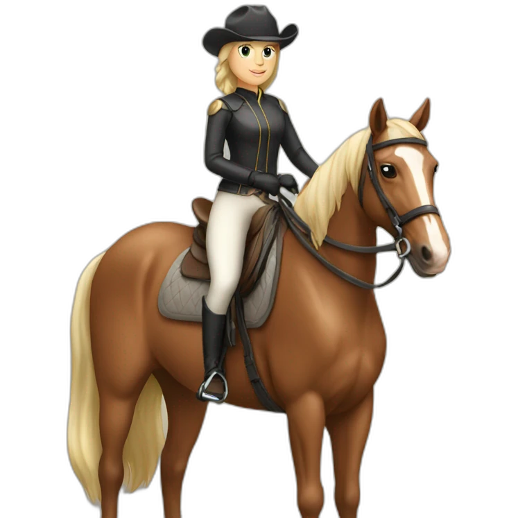 Horse rider emoji