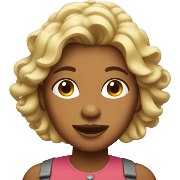 Una vaca con pelo de mujer  emoji