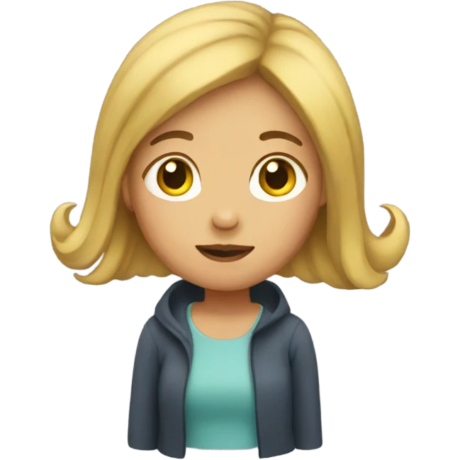 Girl floating emoji emoji