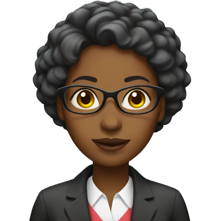 black woman teacher emoji