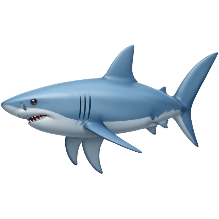 Shark attack blue emoji