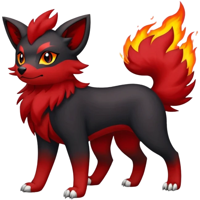 Zorua-Houndour-Fakémon-hybrid-creature (full body)  emoji
