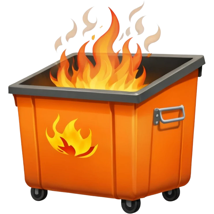 dumpster fire emoji