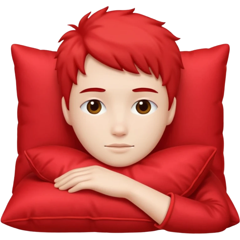 resting with red pilow emoji