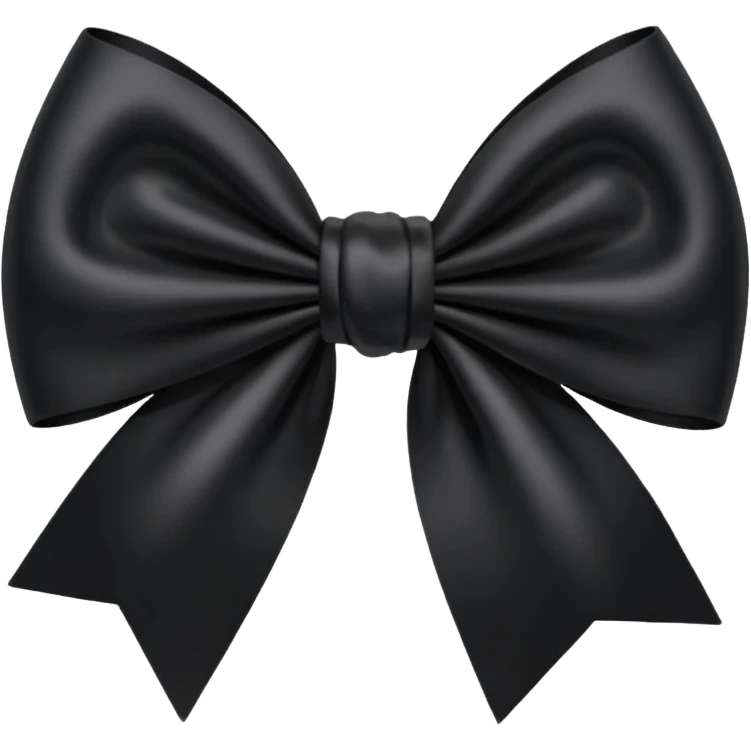 Black bow emoji