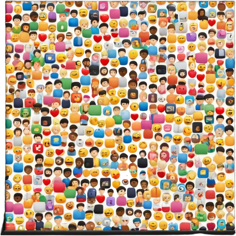 High photo processing load in photoshop with many photo emoji