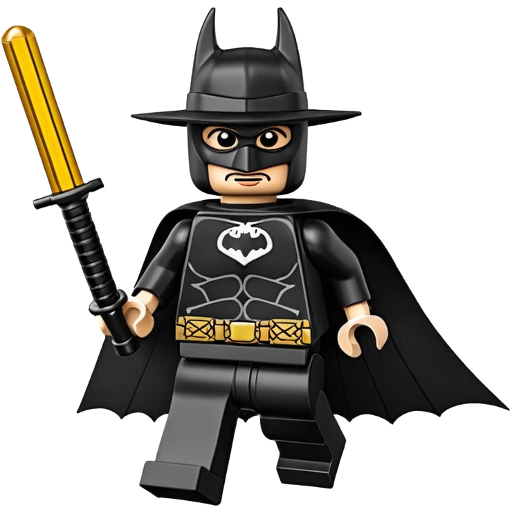 Lego Zorro Batman chasing baddies  emoji