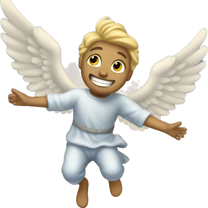 Flying to heaven emoji