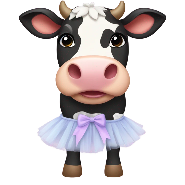 Cow in a tutu  emoji
