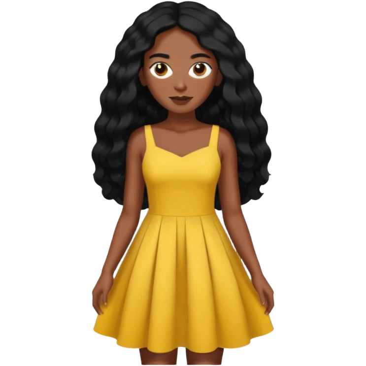 Solange with long hair emoji